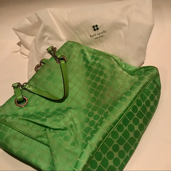 Kate Spade lime green nylon purse - Picture 5 of 8